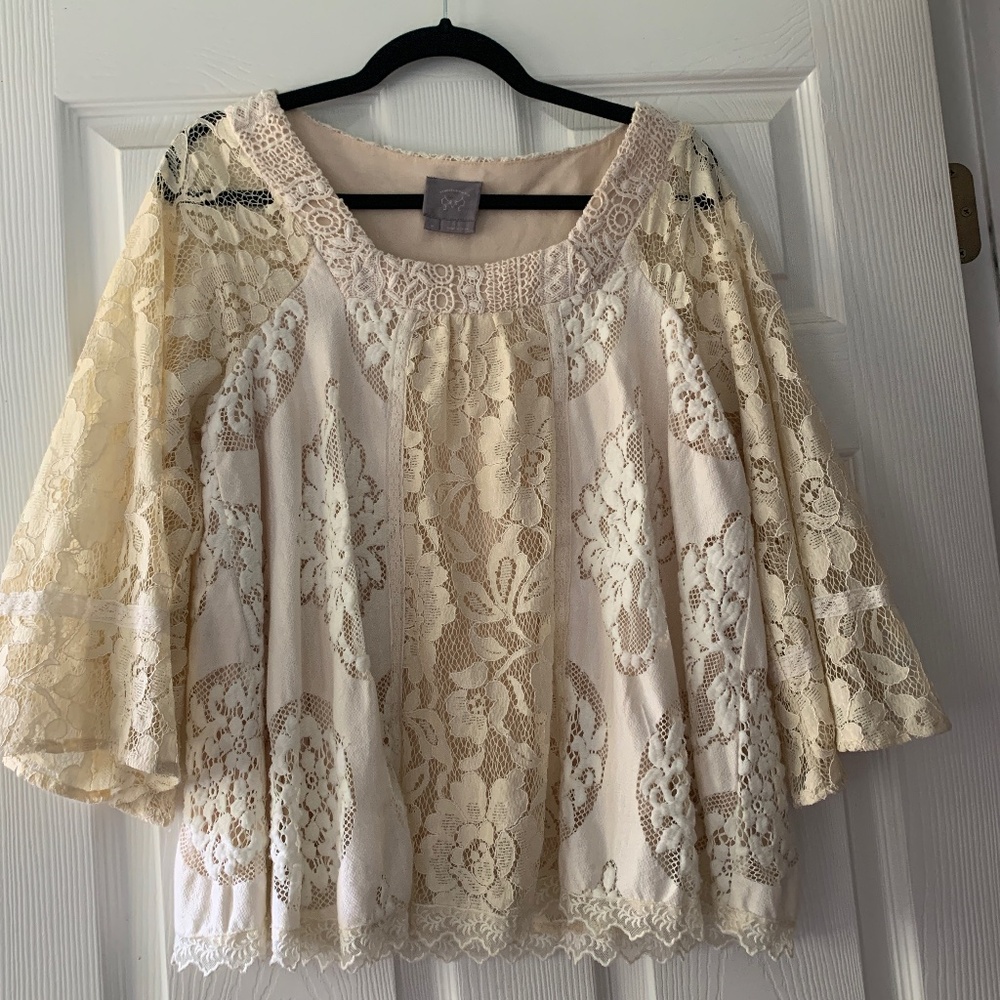 Anthropologie Vanessa Virginia lace blouse
